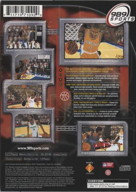 NCAA Final Four 2001 box cover back